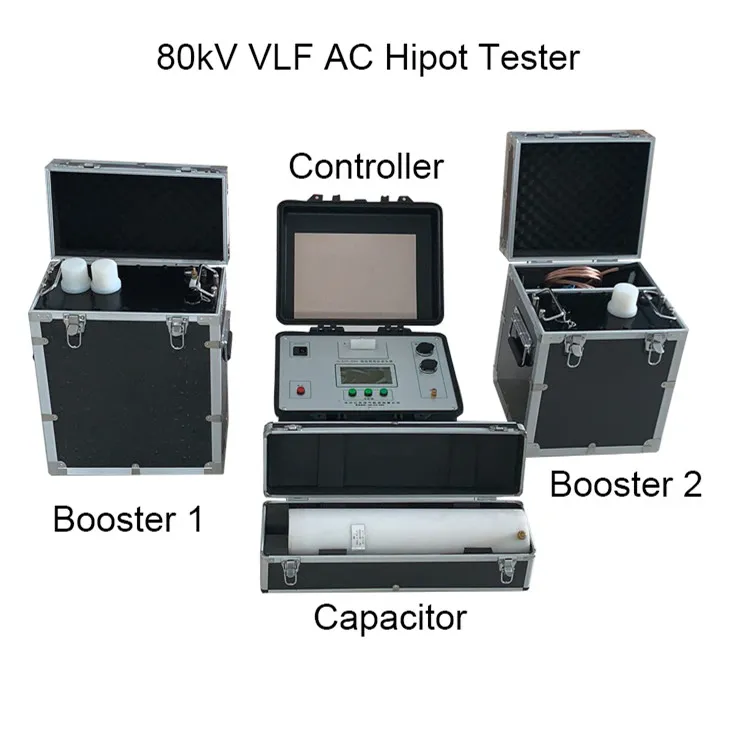 เครื่องทดสอบสายเคเบิลแรงดันสูง AC Hipot Vlf 80kv สำหรับอุตสาหกรรมไฟฟ้า 0